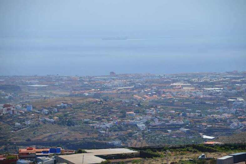 Vista del casco de Telde desde el sector de medianías del municipio (Foto TA)