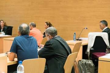 La Sección Primera de la Audiencia Provincial de Las Palmas celebró hoy una nueva jornada del juicio con jurado popular que se sigue contra once guardias civiles del aeropuerto de Gran Canaria (Foto Acfi Press)