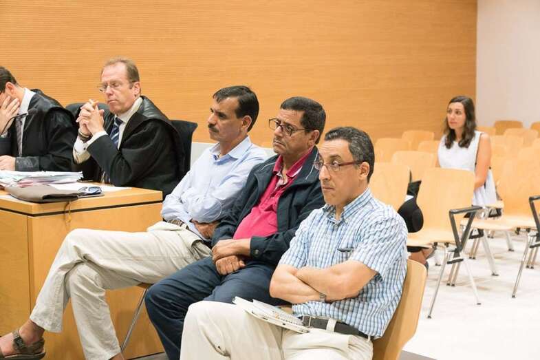 Momento de juicio de ayer que se celebra en la capital grancanaria (Foto TA)