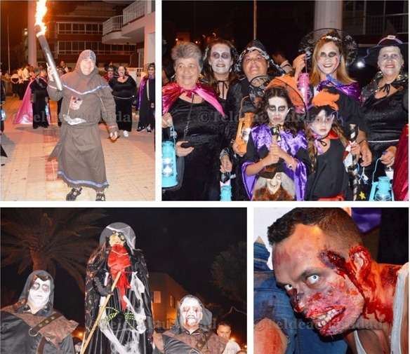 El pasacalle de brujas de esta noche en Melenara (Foto TA)