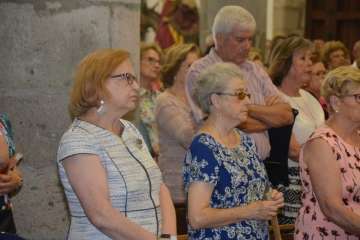 El patrono de Telde vuelve a tomar las calles de San Juan por la noche (Foto Francisco Javier Santana)