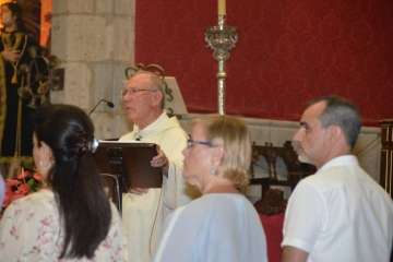El patrono de Telde vuelve a tomar las calles de San Juan por la noche (Foto Francisco Javier Santana)