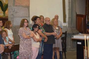 El patrono de Telde vuelve a tomar las calles de San Juan por la noche (Foto Francisco Javier Santana)