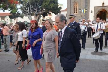 El patrono de Telde vuelve a tomar las calles de San Juan por la noche (Foto Francisco Javier Santana)