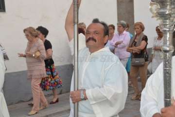 El patrono de Telde vuelve a tomar las calles de San Juan por la noche (Foto Francisco Javier Santana)