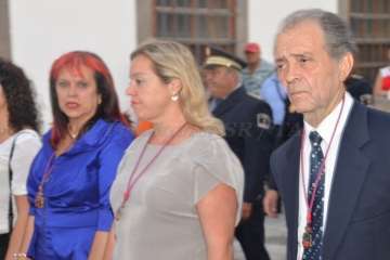 El patrono de Telde vuelve a tomar las calles de San Juan por la noche (Foto Francisco Javier Santana)