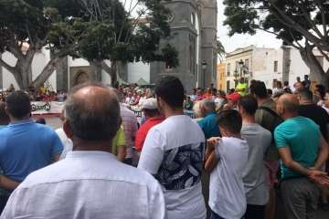 Concurso Nacional Canino de Dogo Presa Canario en Telde (Foto TA)