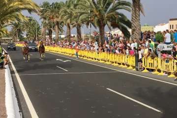 Carreras de caballos y entrega de premios en la Avenida del Cabildo (Foto TA)