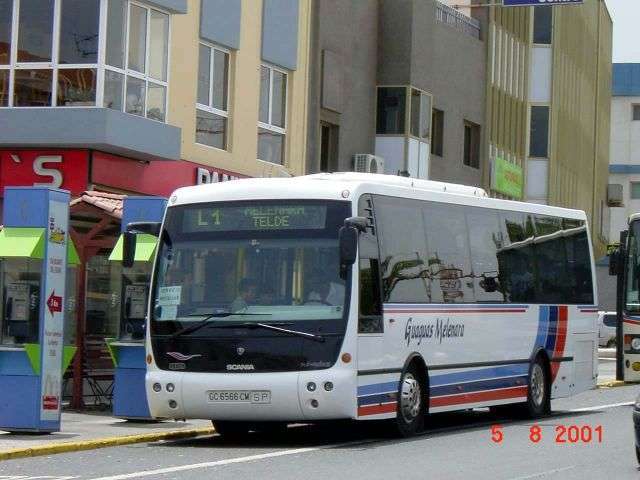 Archivo. Vehículo de Guaguas Melenara (Foto TA)