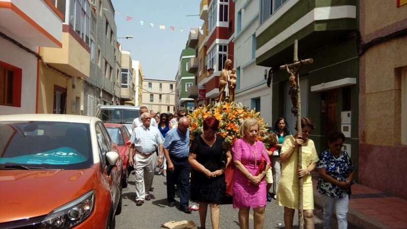 Imagen de la procesión de la Virgen del Carmen en Marpequeña (Foto TA)