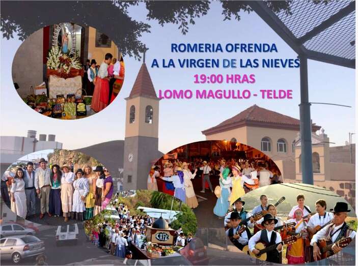 Cartel de la romería-ofrenda (Foto TA)