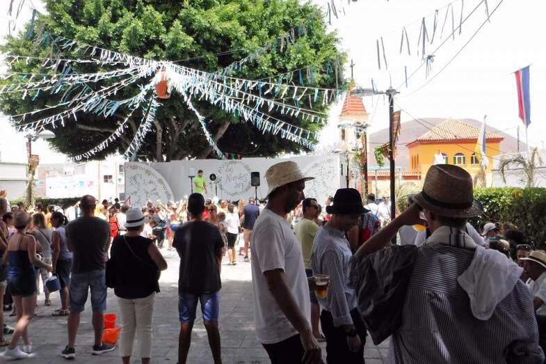 Plaza pública de Las Nieves, en Lomo Magullo (Foto TA)