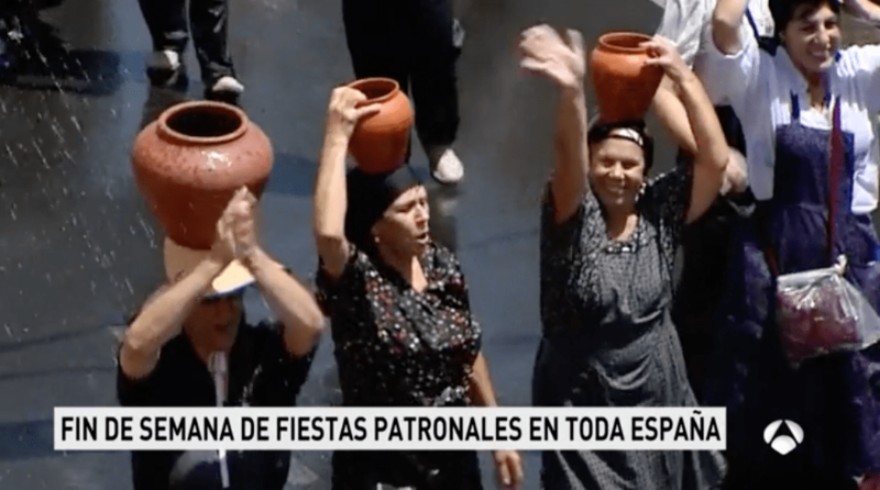 Captura de pantalla de la noticia sobre la Traída del Agua (Foto TA)