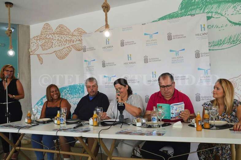 Imagen de la rueda de prensa en la que se presentó días atrás el  programa festivo de Melenara (Foto TA)