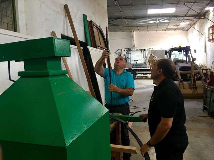 Montaje de la alegoría de este año (Foto TA)