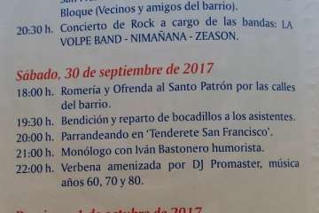 Programa de fiestas de San Francisco 2017