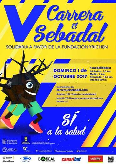 Cartel de la carrera del sebadal del próximo domingo (Foto TA)