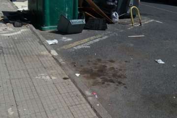 Quejas en Lomo Las Brujas por el servicio de recogida de residuos (Foto TA)