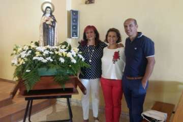 Misa y procesión en honor de Santa Teresita del Niño Jesús en Cuatro Puertas (Foto Francisco Javier Santana)