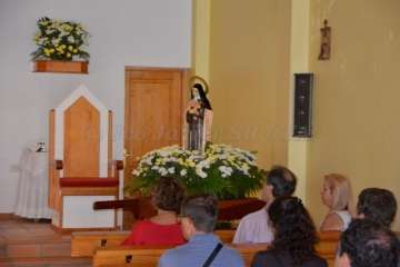 Misa y procesión en honor de Santa Teresita del Niño Jesús en Cuatro Puertas (Foto Francisco Javier Santana)