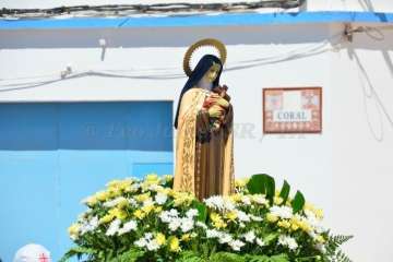 Misa y procesión en honor de Santa Teresita del Niño Jesús en Cuatro Puertas (Foto Francisco Javier Santana)