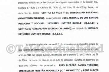 Sentencia por el doble asesinato de Panamá (Foto TA)