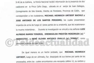 Sentencia por el doble asesinato de Panamá (Foto TA)