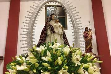 Romería ofrenda en Cazadores 2017 (Foto TA)