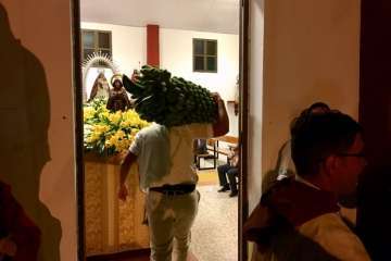 Romería ofrenda en Cazadores 2017 (Foto TA)