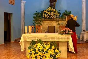 Romería ofrenda en Cazadores 2017 (Foto TA)