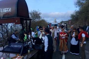 Romería ofrenda en Cazadores 2017 (Foto TA)