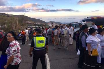 Romería ofrenda en Cazadores 2017 (Foto TA)