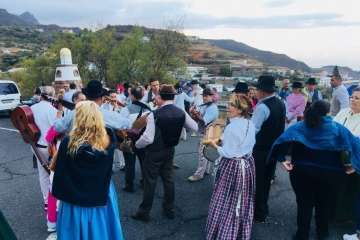 Romería ofrenda en Cazadores 2017 (Foto TA)