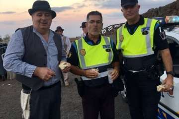 Romería ofrenda en Cazadores 2017 (Foto TA)