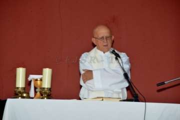 Misa y procesión en Caserones Altos para despedir sus fiestas (Foto Francisco Javier Santana)