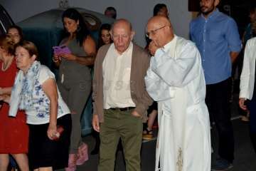 Misa y procesión en Caserones Altos para despedir sus fiestas (Foto Francisco Javier Santana)