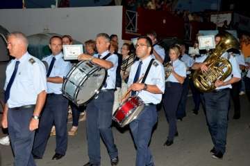 Misa y procesión en Caserones Altos para despedir sus fiestas (Foto Francisco Javier Santana)