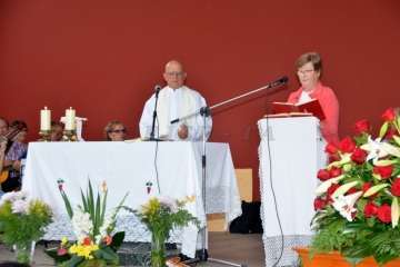 Misa y procesión en Caserones Altos para despedir sus fiestas (Foto Francisco Javier Santana)
