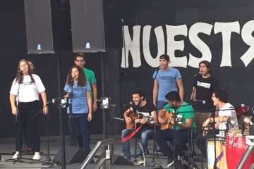 Gala musical de los jóvenes baha'is en Las Terrazas-Telde (Foto TA)
