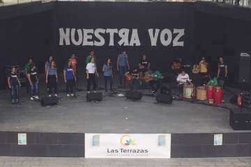 Gala musical de los jóvenes baha'is en Las Terrazas-Telde (Foto TA)