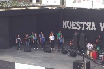 Gala musical de los jóvenes baha'is en Las Terrazas-Telde (Foto TA)