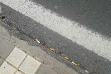 El cenicero viario de Raimundo Lulio, en La Pardilla (Foto TA)