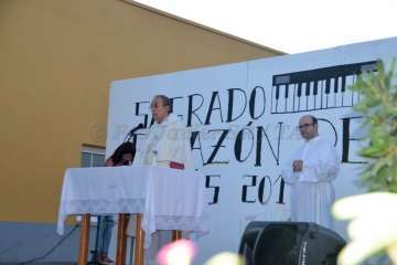 Misa y procesión del Sagrado Corazón de Jesús en el pueblo de Ojos de Garza (Foto Francisco Javier Santana)
