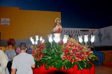 Misa y procesión del Sagrado Corazón de Jesús en el pueblo de Ojos de Garza (Foto Francisco Javier Santana)