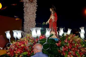 Misa y procesión del Sagrado Corazón de Jesús en el pueblo de Ojos de Garza (Foto Francisco Javier Santana)