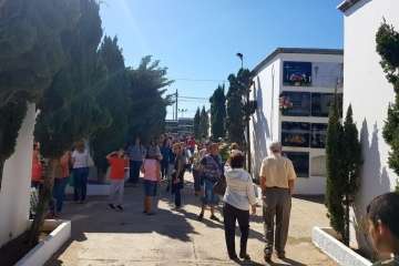 Los cementerios de San Juan y San Gregorio este miércoles, festividad de Todos los Santos (Foto Antonio Alí y Francisco Javier Santana)