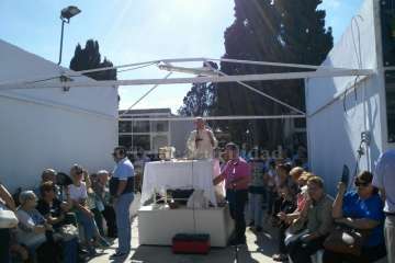 Los cementerios de San Juan y San Gregorio este miércoles, festividad de Todos los Santos (Foto Antonio Alí y Francisco Javier Santana)