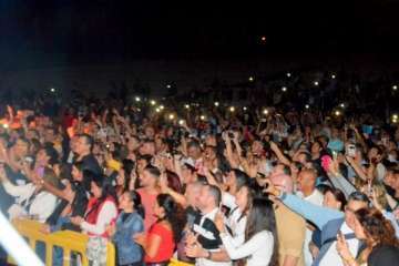 Concierto de Gilberto Santa Rosa en Telde (Foto Francisco Javier Santana)