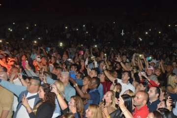 Concierto de Gilberto Santa Rosa en Telde (Foto Francisco Javier Santana)