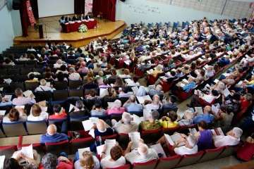 Voluntarios de Telde, en la Asamblea de Cáritas Diocesana de Canarias (Foto TA)